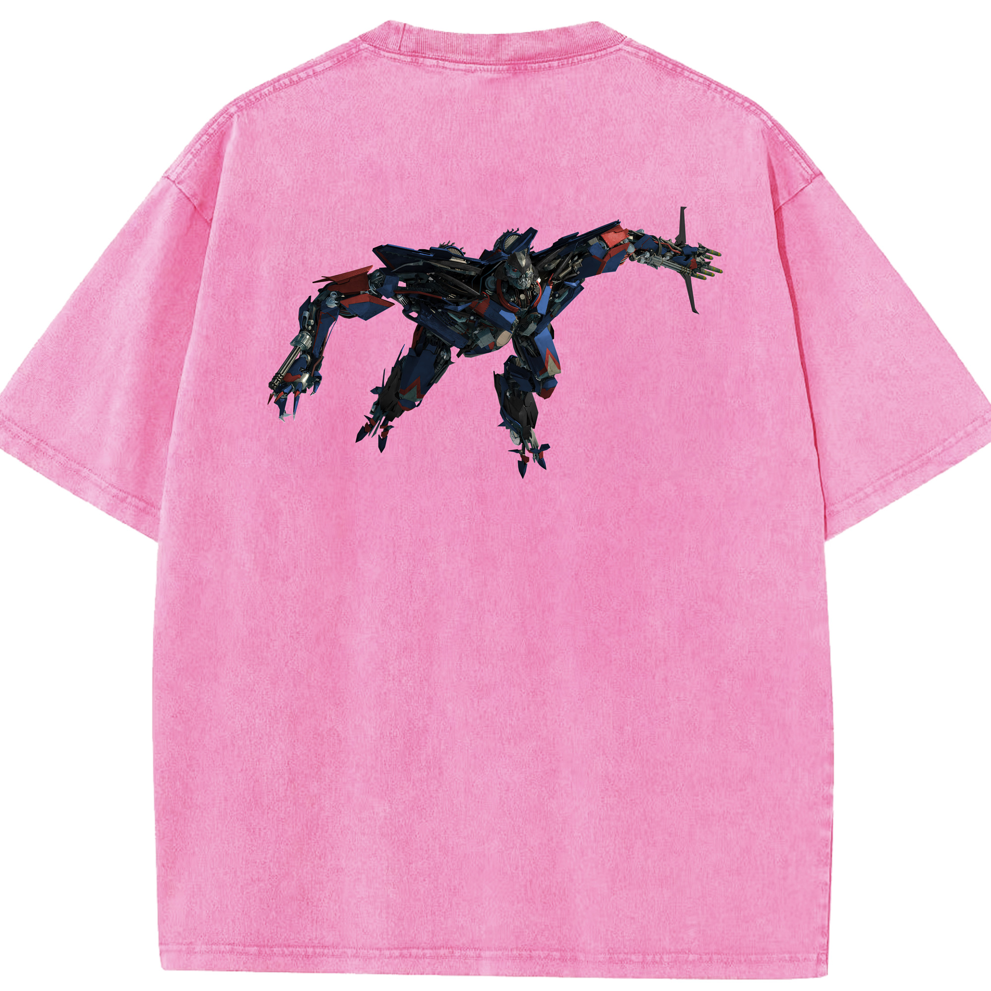（画像用） Transformers トランスフォーマー 綿100% ヴィンテージ風 半袖Tシャツ（背面プリント）